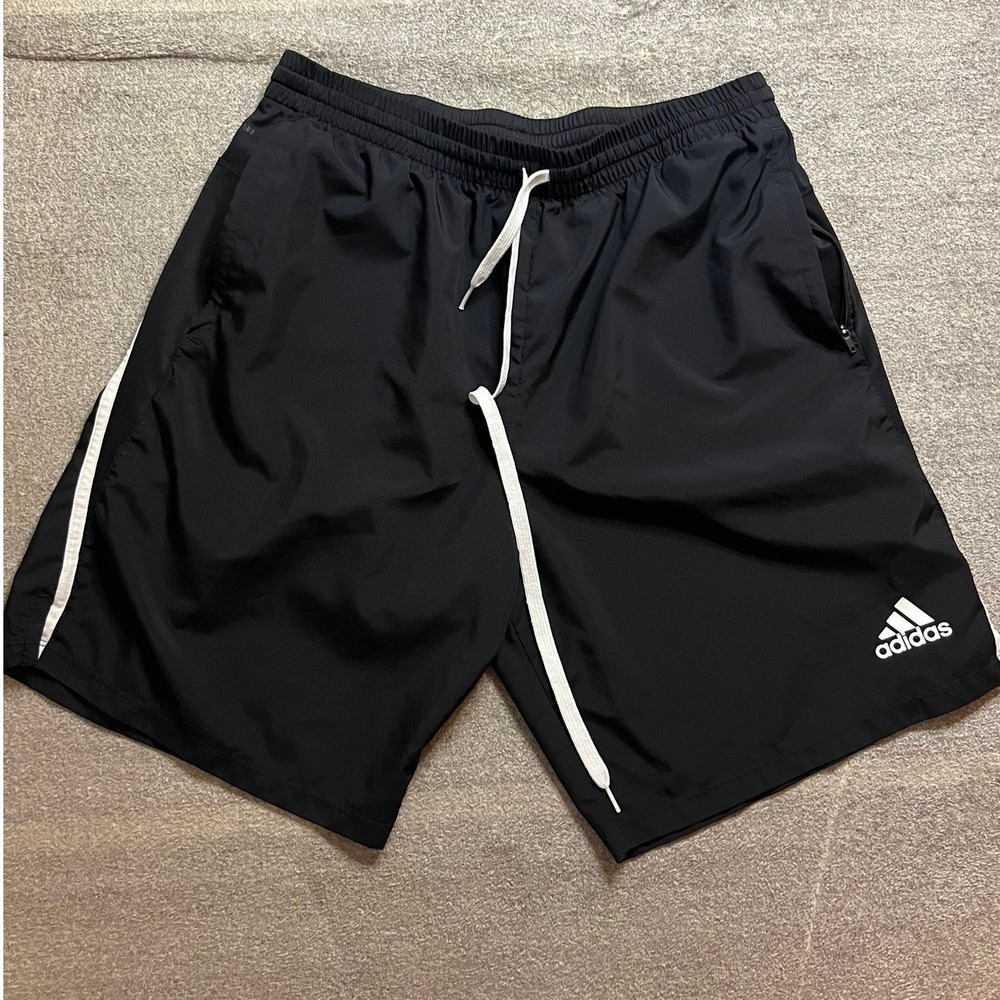 Adidas Mens Black Running Shorts Athletic Gym HS7677 Size Large